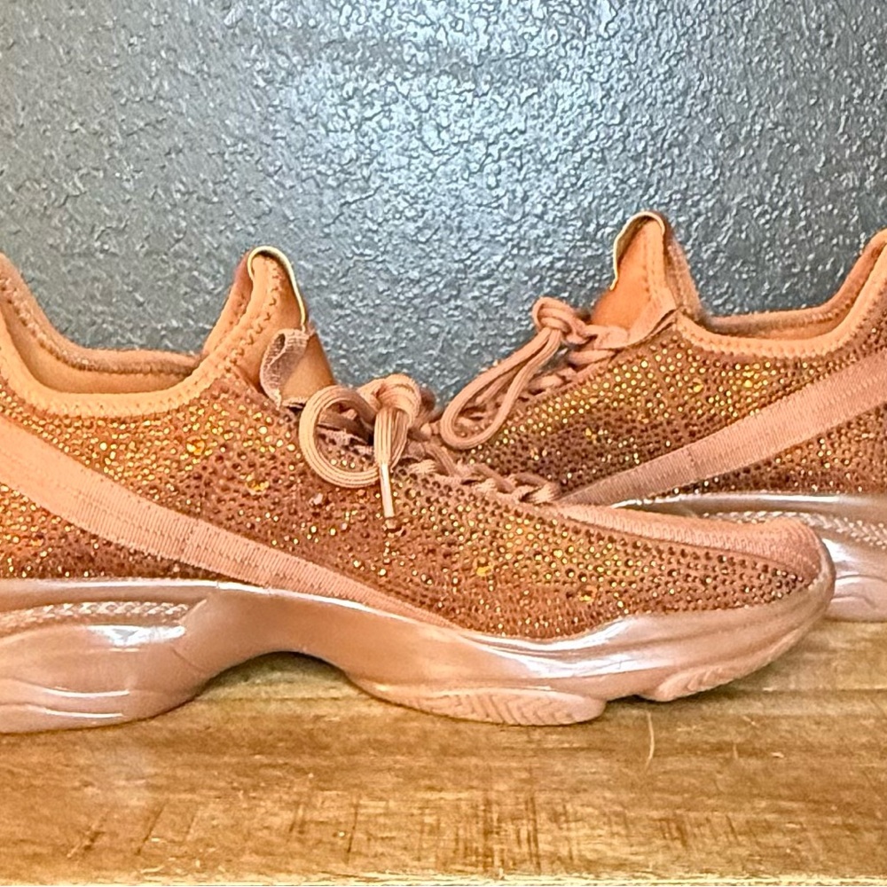Steve Madden Sparkling Tan Sneakers